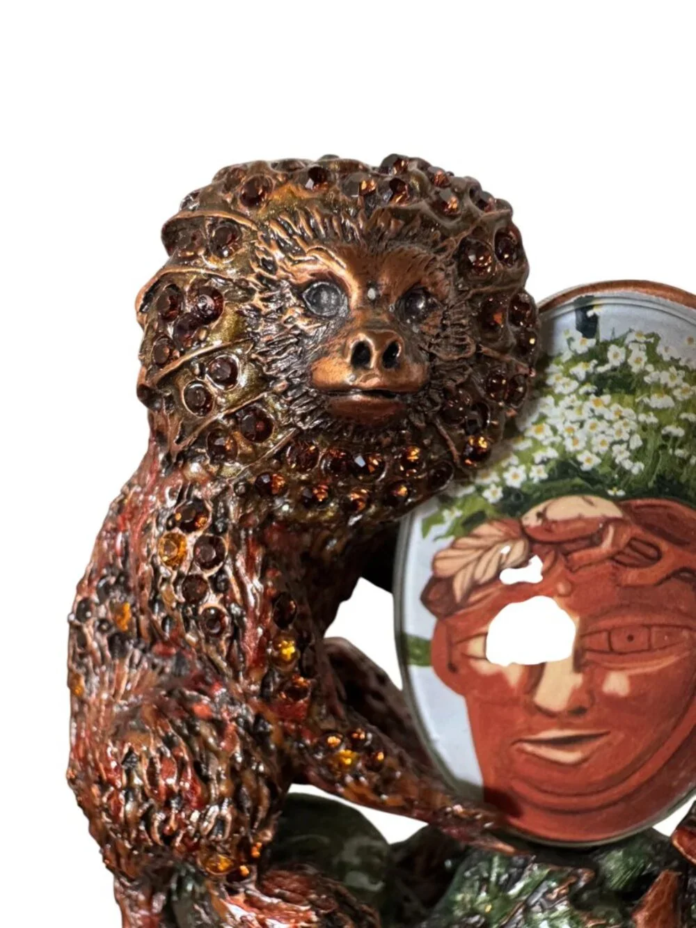 RARE JAY STRONGWATER JEWELLED MONKEY PICTURE FRAME